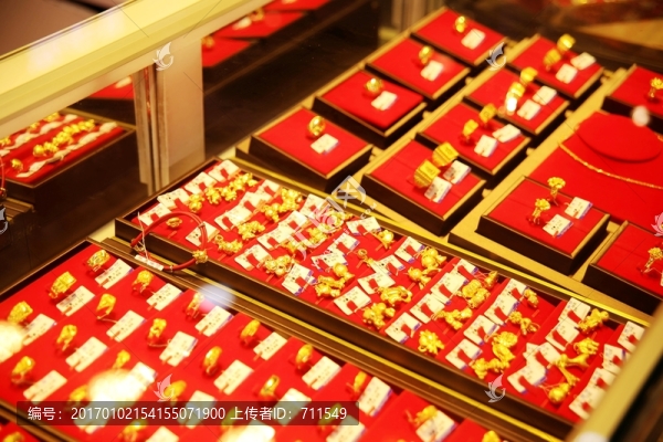 黃金首飾,黃金柜臺(tái)