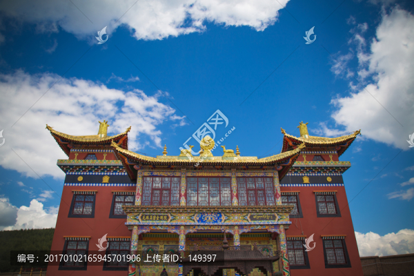 五臺(tái)山獅子窩寺廟建筑