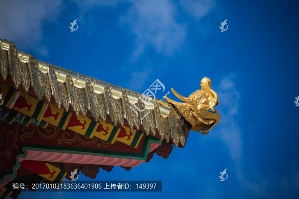 寺廟檐角局部