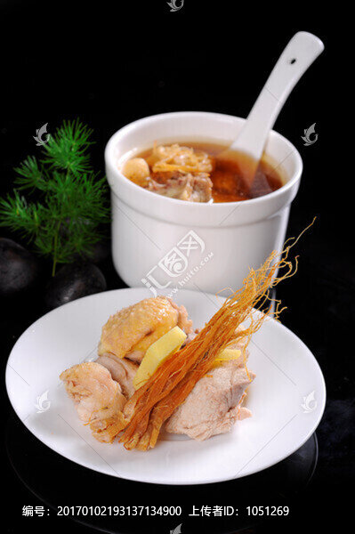 參須赤肉煲老鴨
