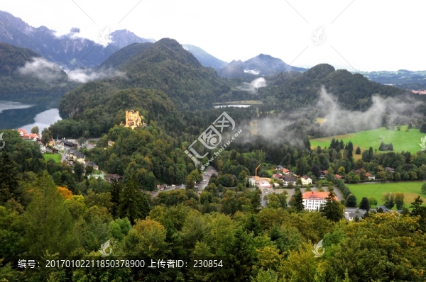 德國天鵝堡,田園風(fēng)光