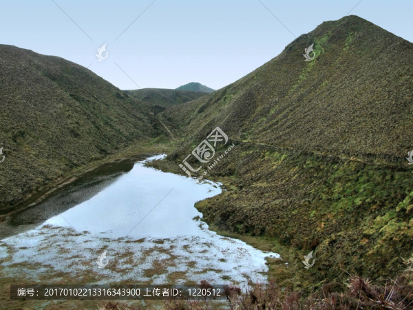 在亞速爾群島丘陵的風(fēng)景
