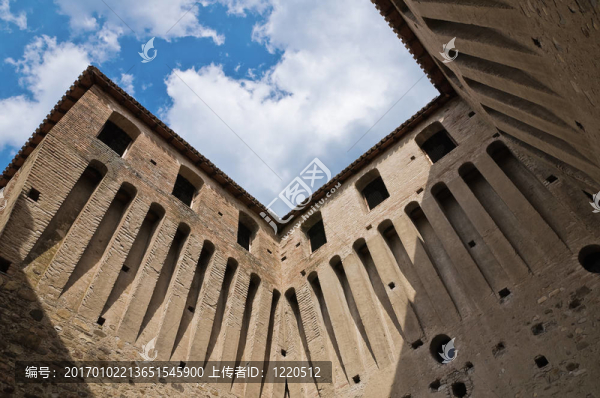 瓦拉諾de患者城堡。Emilia,Romagna。意大利.