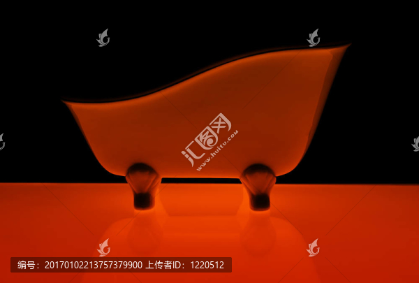 浴室裝飾黑紅色