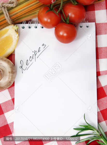 蔬菜靜物食譜空白