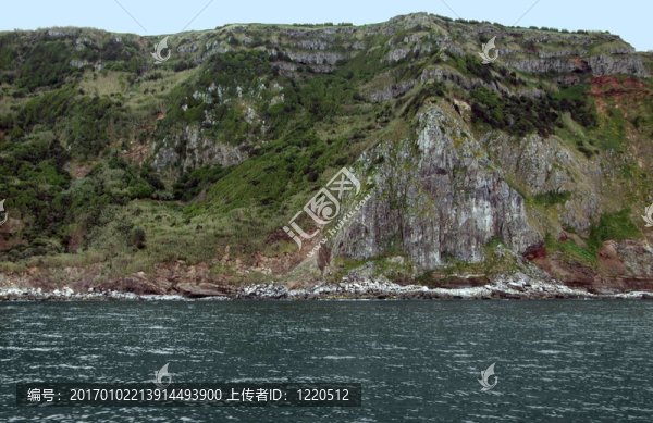 沿海的巖石形成