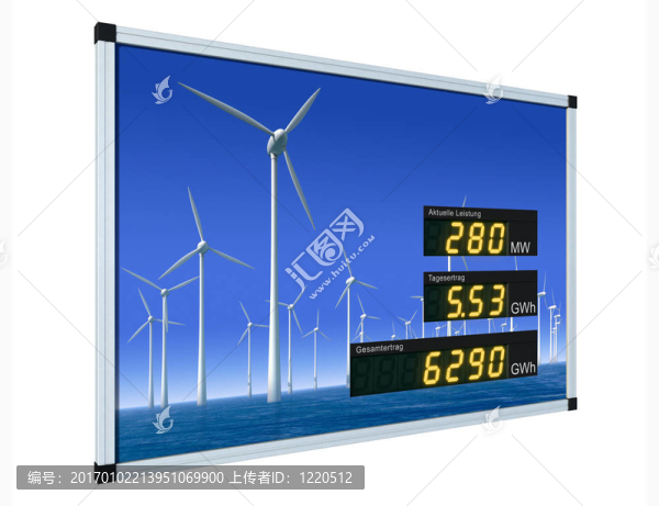風(fēng)力發(fā)電顯示器