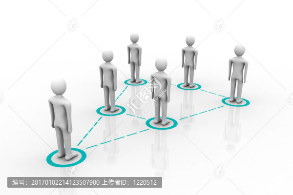 人們連接成一個(gè)圓圈