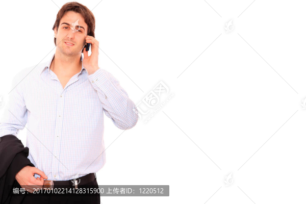 西裝商人肖像