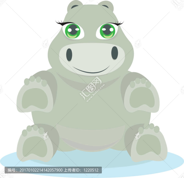河馬寶寶的插圖