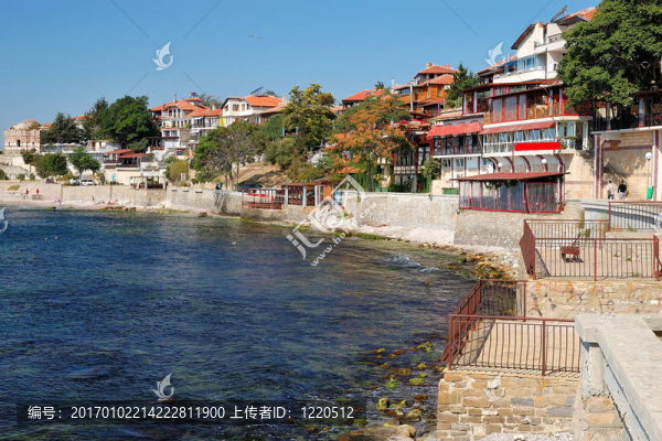 在古城內(nèi)塞巴爾黑海海岸；保加利亞