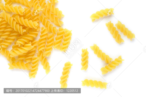 白色背景面食