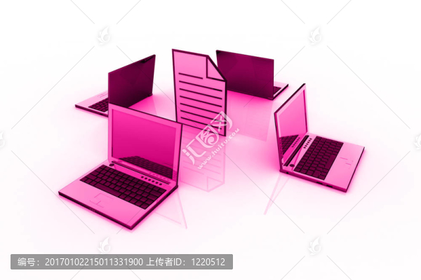 抽象筆記本和文件