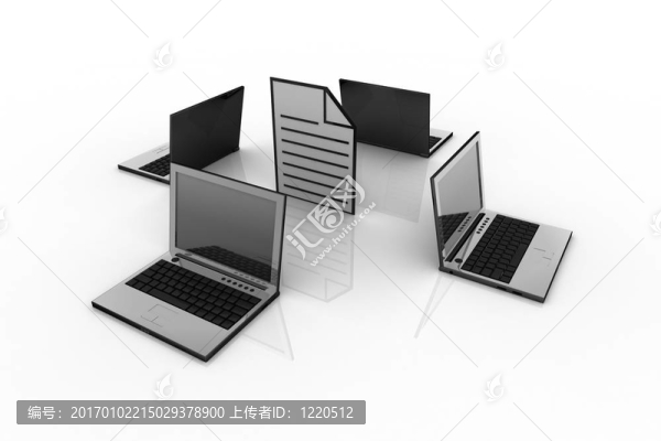 抽象筆記本和文件