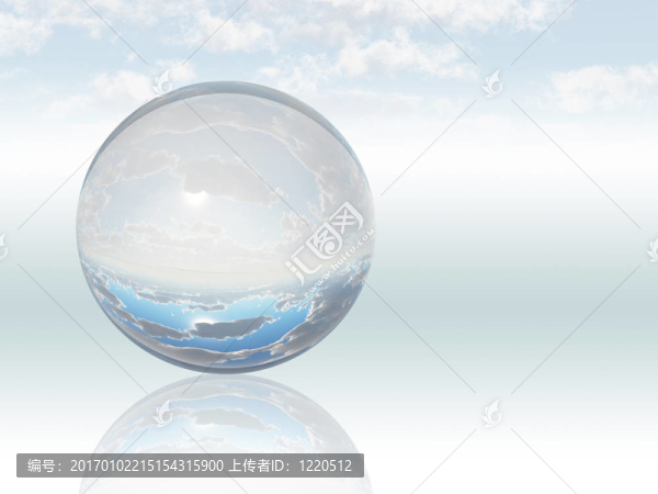水晶球體的超現(xiàn)實(shí)景觀