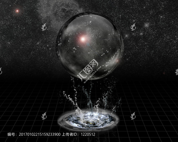 水晶球與星辰飛濺