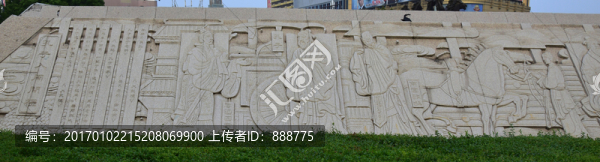 孔子入周問(wèn)禮人物石雕
