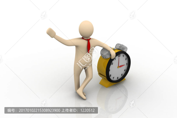 人與時(shí)鐘在手