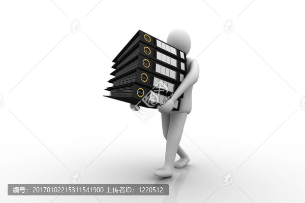 男子從文件夾存檔