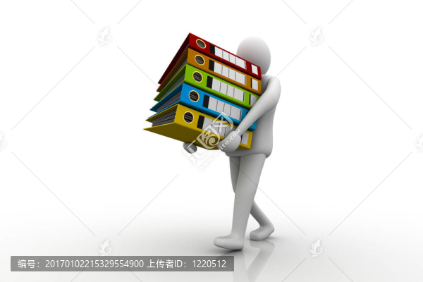 男子從文件夾存檔