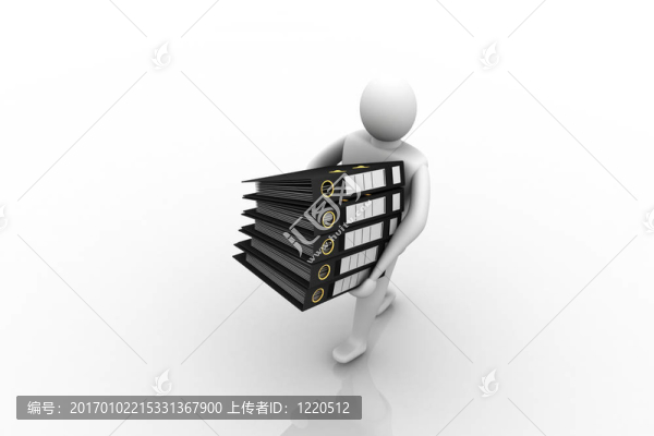 男子從文件夾存檔