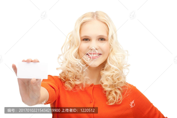 帶名片的女人