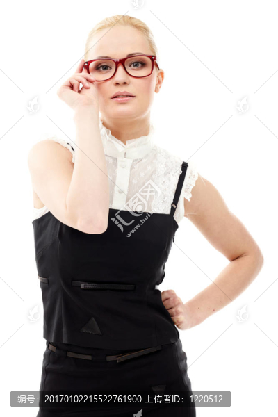 戴眼鏡的女士