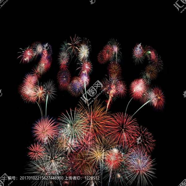 2012年，寫在一個方框的煙花焰火表演