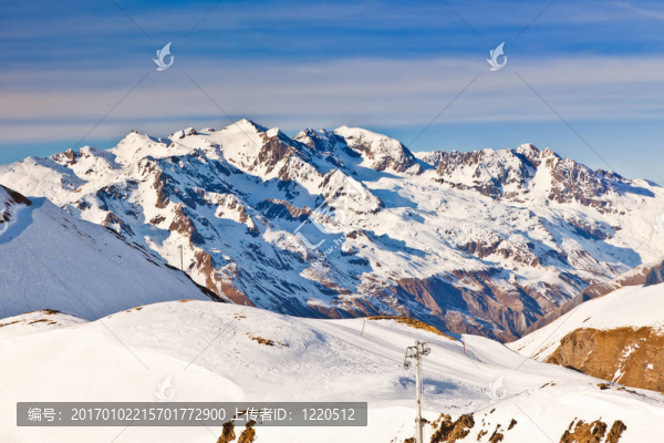法國阿爾卑斯山滑雪場