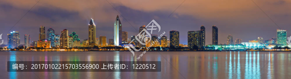 夜晚的圣地亞哥