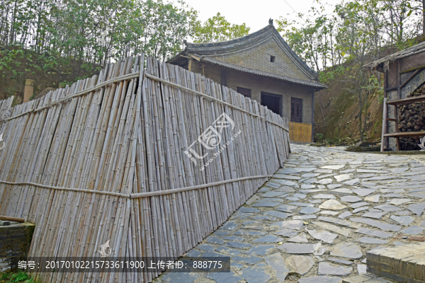 農(nóng)村老式建筑攝影圖