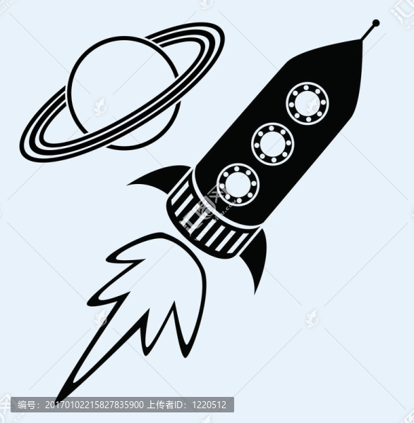 火箭船和土星符號(hào)