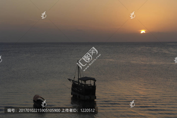 桑給巴爾田園日落