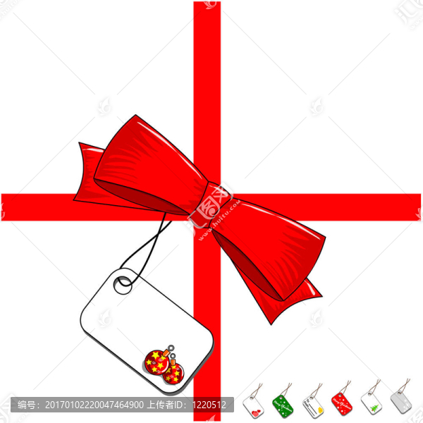 帶標(biāo)簽圣誕禮物