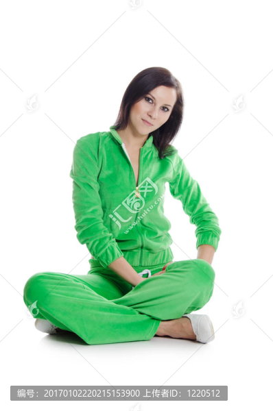 姿勢瑜伽的女孩