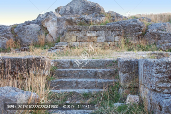 刻赤的古pantikapey遺址；克里米亞；烏克蘭