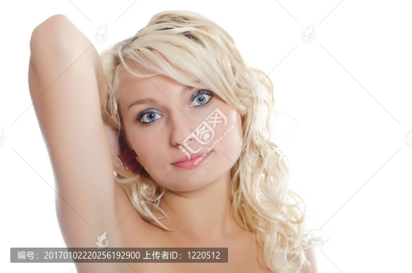 年輕漂亮女孩的畫像