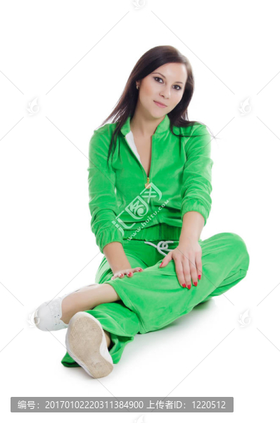 姿勢瑜伽的女孩