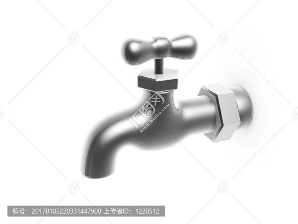 銀色的水龍頭
