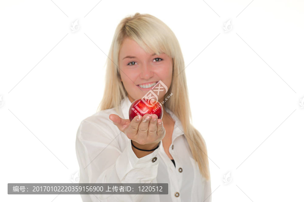帶蘋果的少女