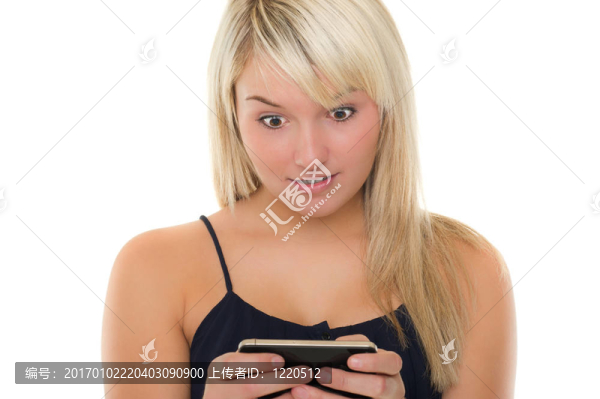 年輕人驚奇的女孩