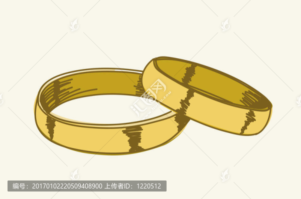 對(duì)金戒指畫(huà)