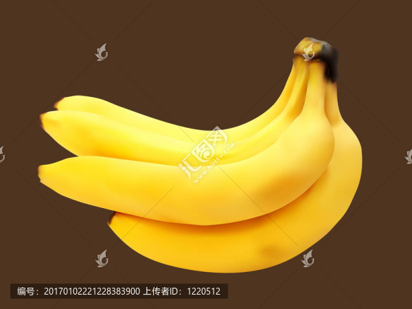 的新鮮香蕉布圖