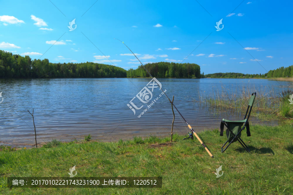 釣魚的場景
