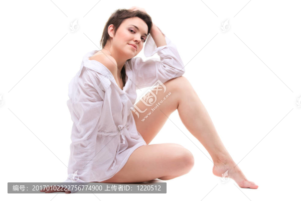 年輕性感的黑發(fā)