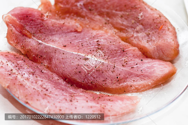 新鮮的肉與香料