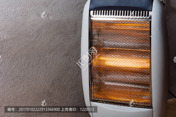 混凝土墻的鹵素或電加熱器