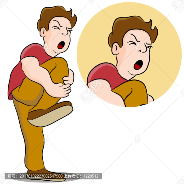 腿部受傷的人