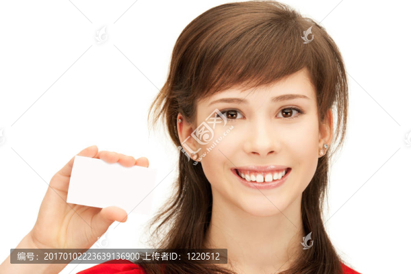 帶名片的少女