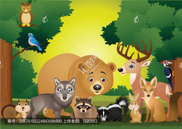 野生動物卡通